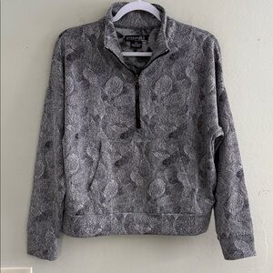 Kyodan Outdoor Monochrome Patterned quarter zip up sweater M